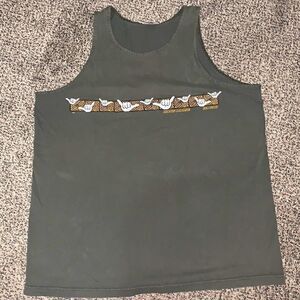 Hawaii Hang Loose Green Tank Top - XL